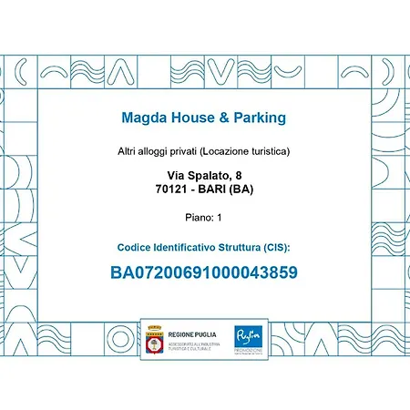 Magda House & Parking Appartement Bari